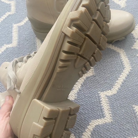 Rag and Bone booties size 38.5 tan combat boots - Picture 5 of 14